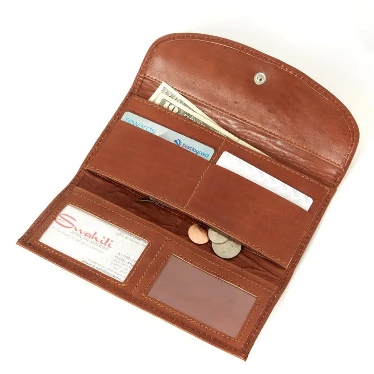 Mod Mud Cloth & Leather Women's Wallet