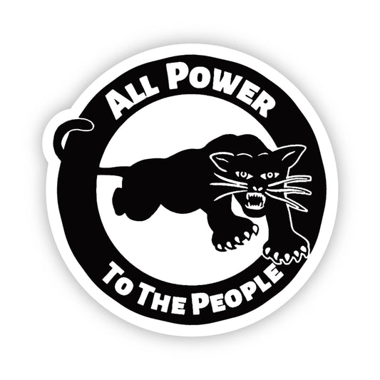 Cheer Notes | All Power Black Panther Sticker