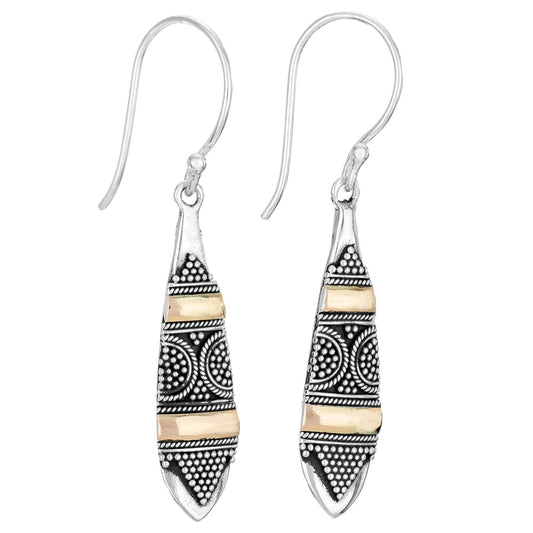 Tiger Mountain | Pendulum Sterling Silver and 18kt Gold Plated Earring