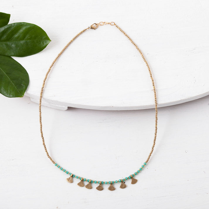 Baizaar | Triangle Drop Color Necklace