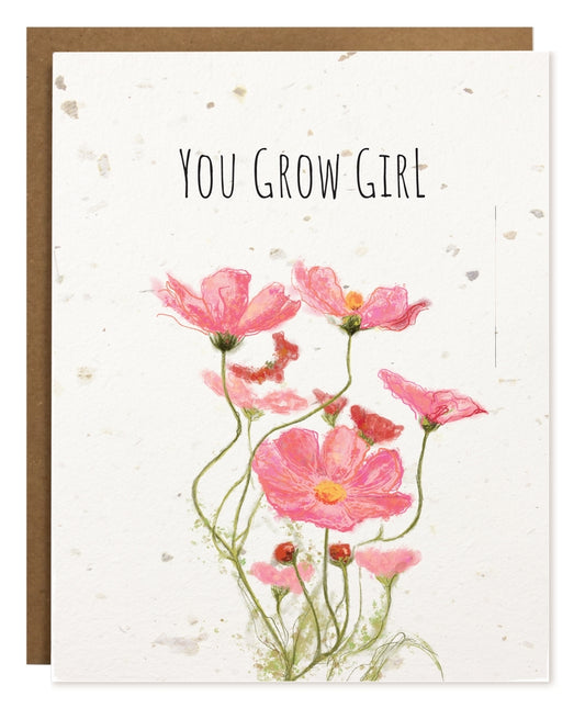 The Card Bureau | You Grow Girl | Plantable Card