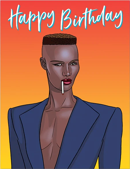 Grace Jones Stay Fierce Greeting Card