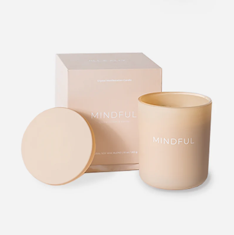 Jill & Ally | "Mindful" Crystal Manifestation Candle