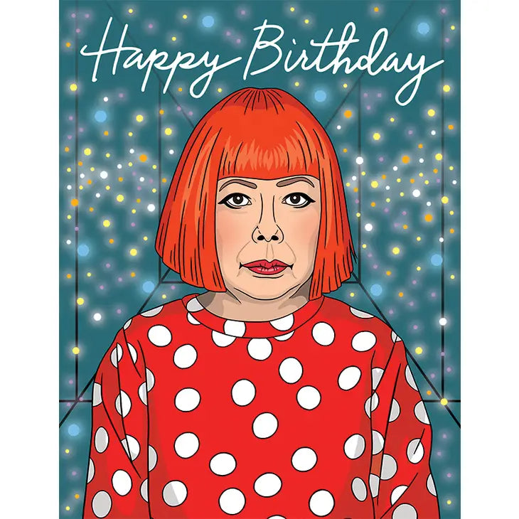 Yayoi Kusama Happy Birthday Card