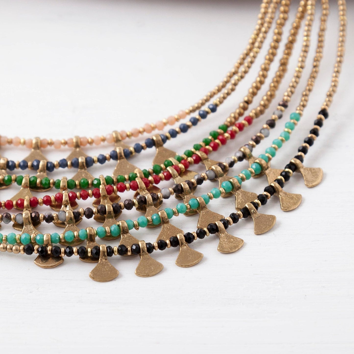 Baizaar | Triangle Drop Color Necklace
