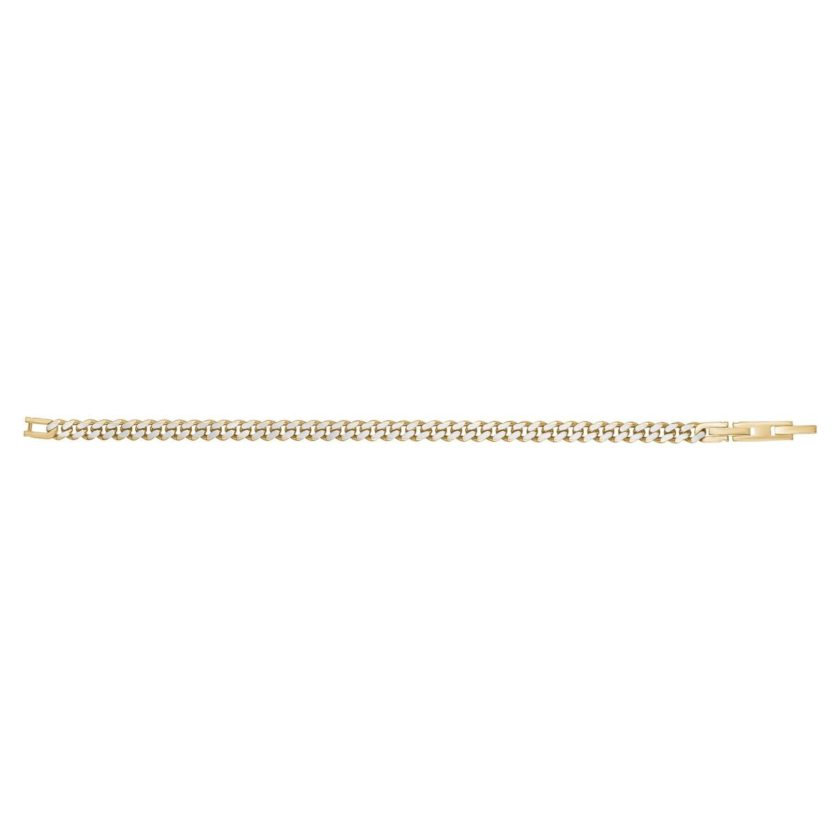 5mm Gold & Steel Cuban Link Bracelet