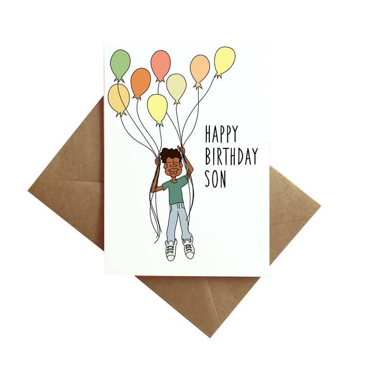 Black Boy Fly Card