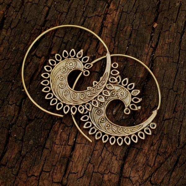 Baizaar | Rooster Spiral Earrings