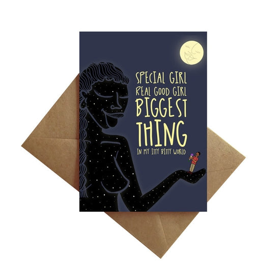 Biggest Thing in my Itty Bitty World Card