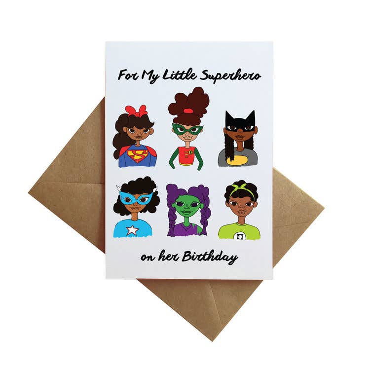 Girls Are Superheroes Card