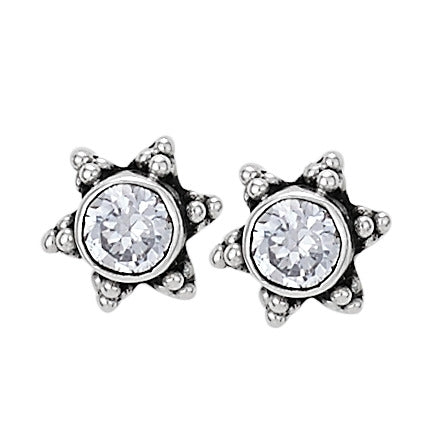 Shinning Star Topaz Sterling Silver Studs