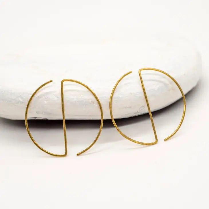 Baizaar | Geometric Bar Hoops