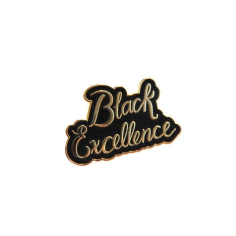 Black Excellence Enamel Pin