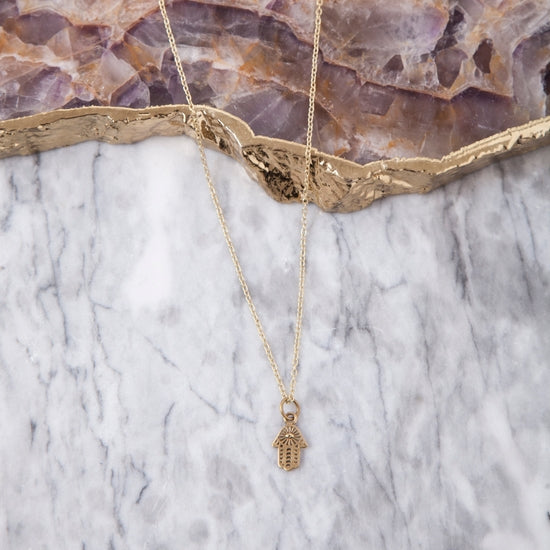 BP014| Tiny Brass Hamza Pendant