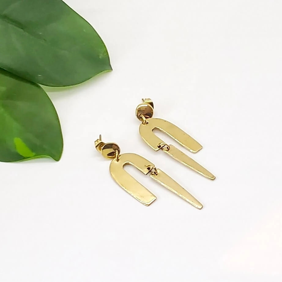 Baizaar | Retro Arch Earrings