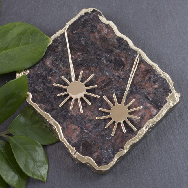 Baizaar | Sunburst Baizaar Drop Earrings