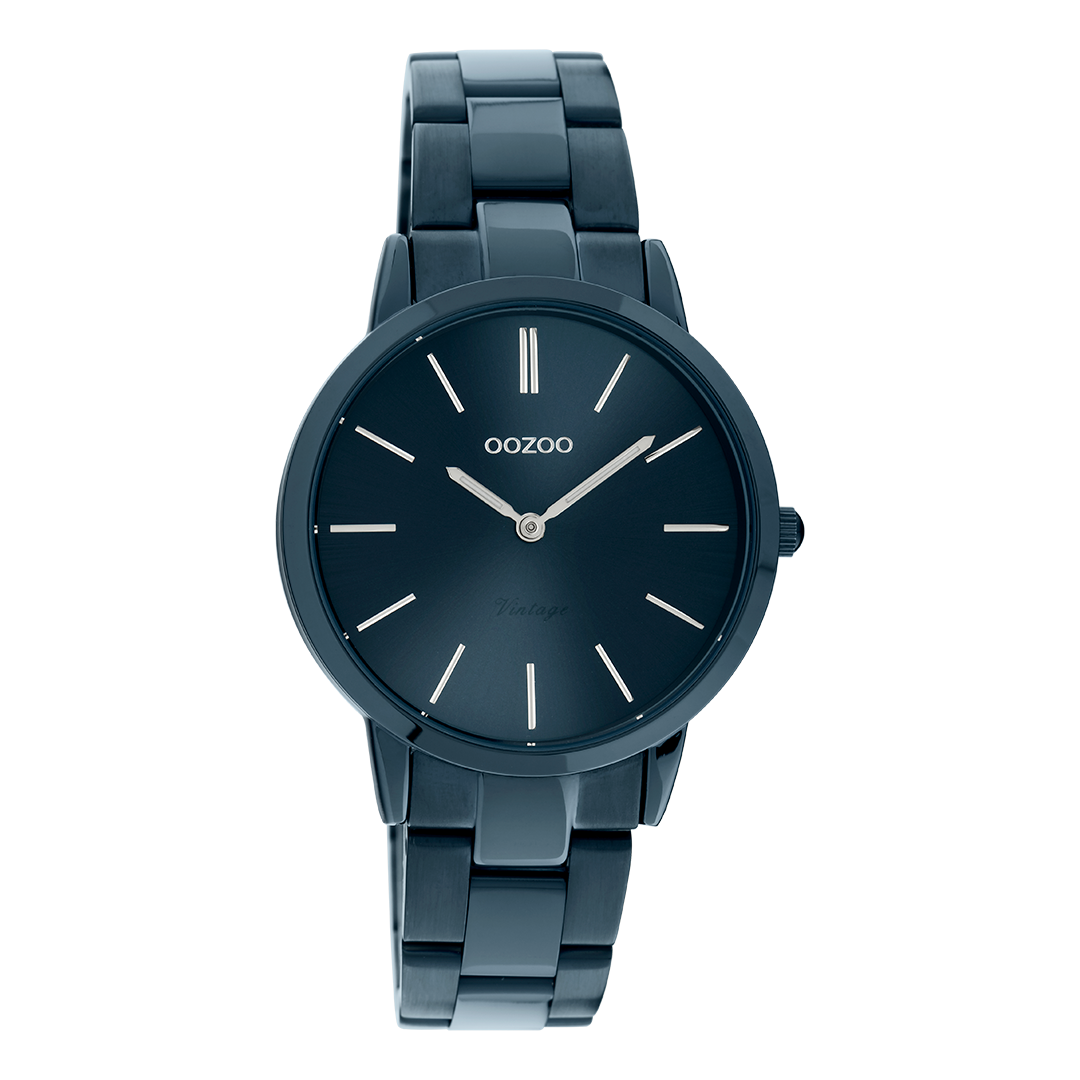 OOZOO | Dark Blue Stainless Steel Watch
