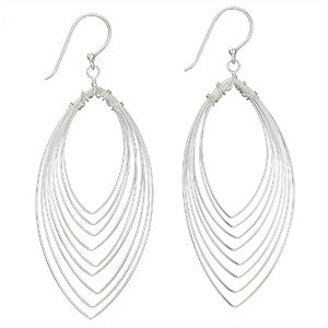 Sterling Silver Wire Drop Earring