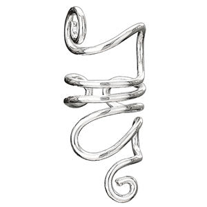 Sterling Silver Twist Wire Ear Cuff