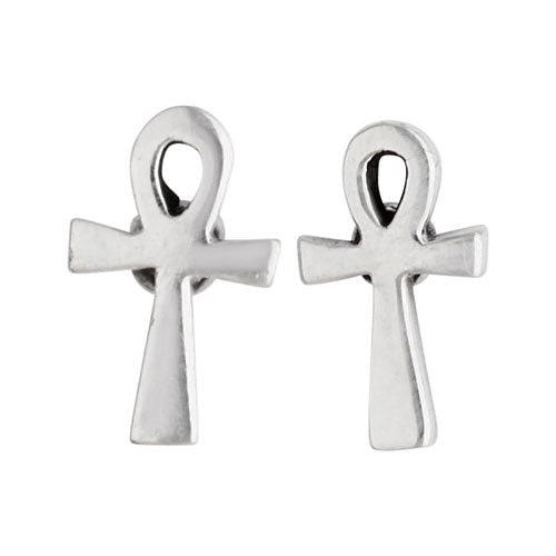 Tiger Mountain | Sterling Silver Egyptian Ankh Stud Earrings