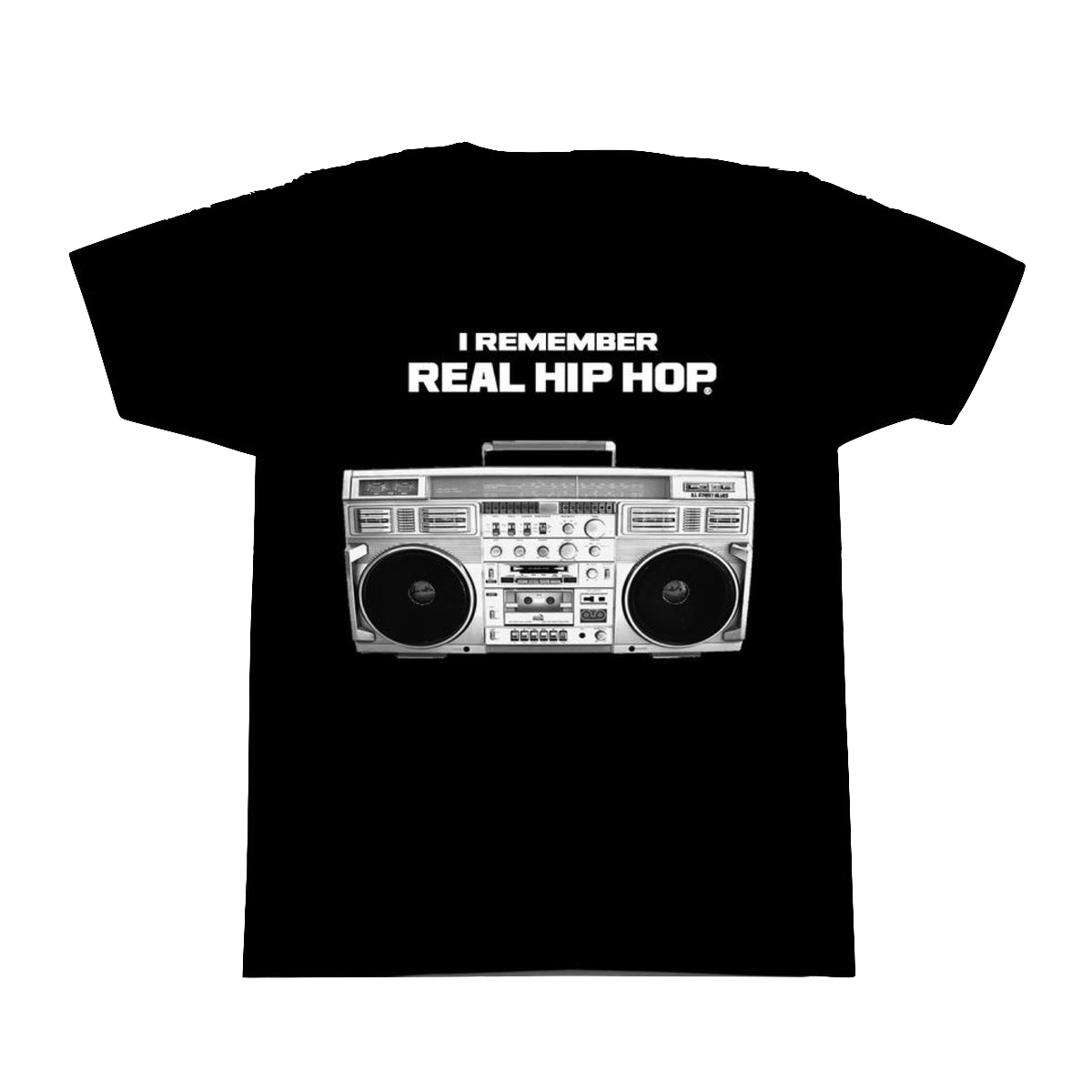 I Remember Real Hip Hop T-Shirt - Black