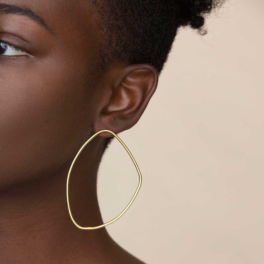 Maxi Sabi Outline Stud Earrings