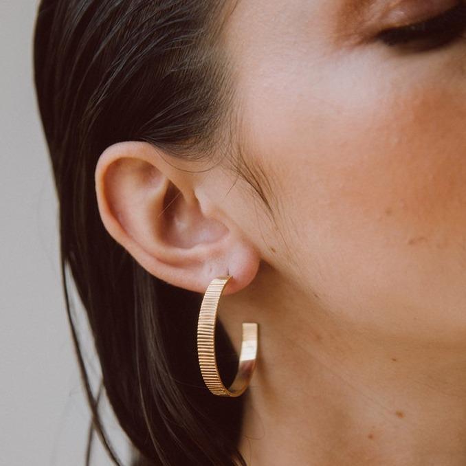 Meta Hoop Earrings