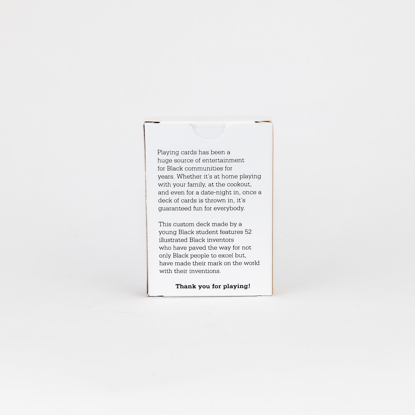 Black Geniuses Playing Cards