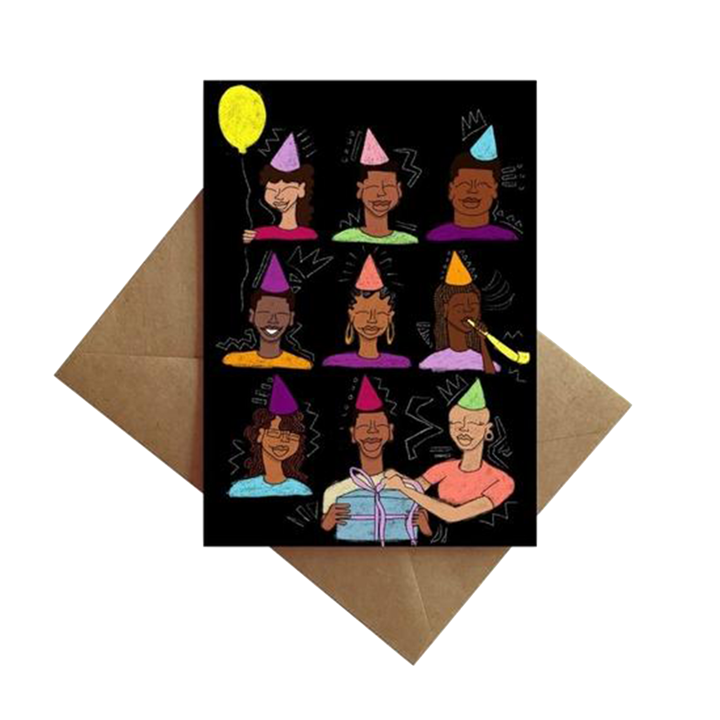 Neon Birthday Card