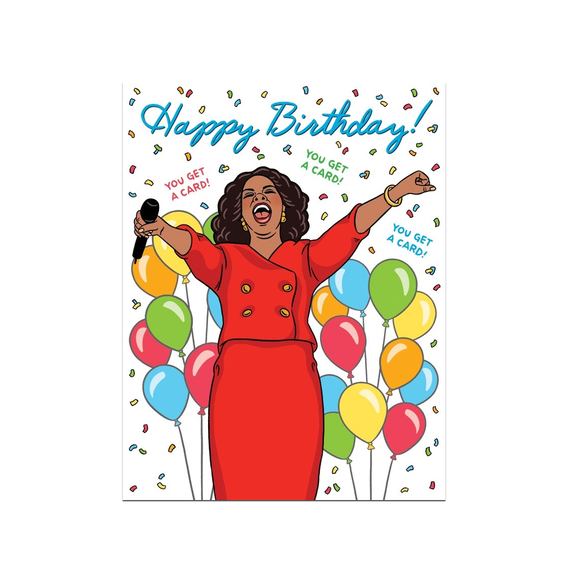 Oprah Happy Birthday Card