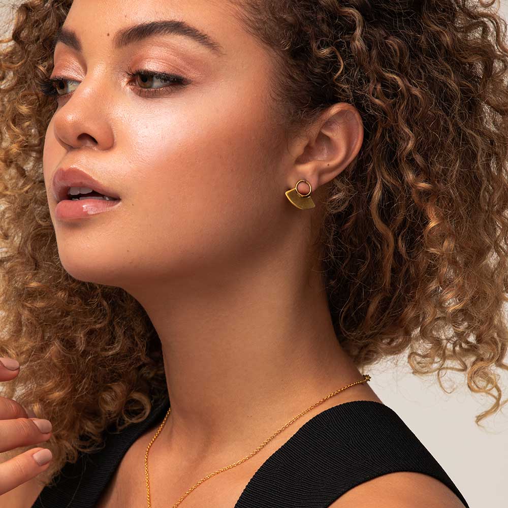 Petite Paddle Stud Earrings
