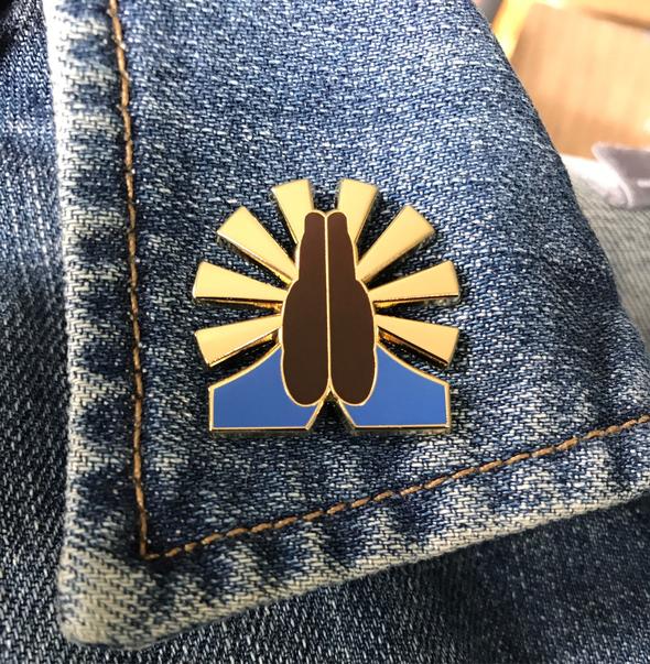 Prayer Hands Emoji Pin