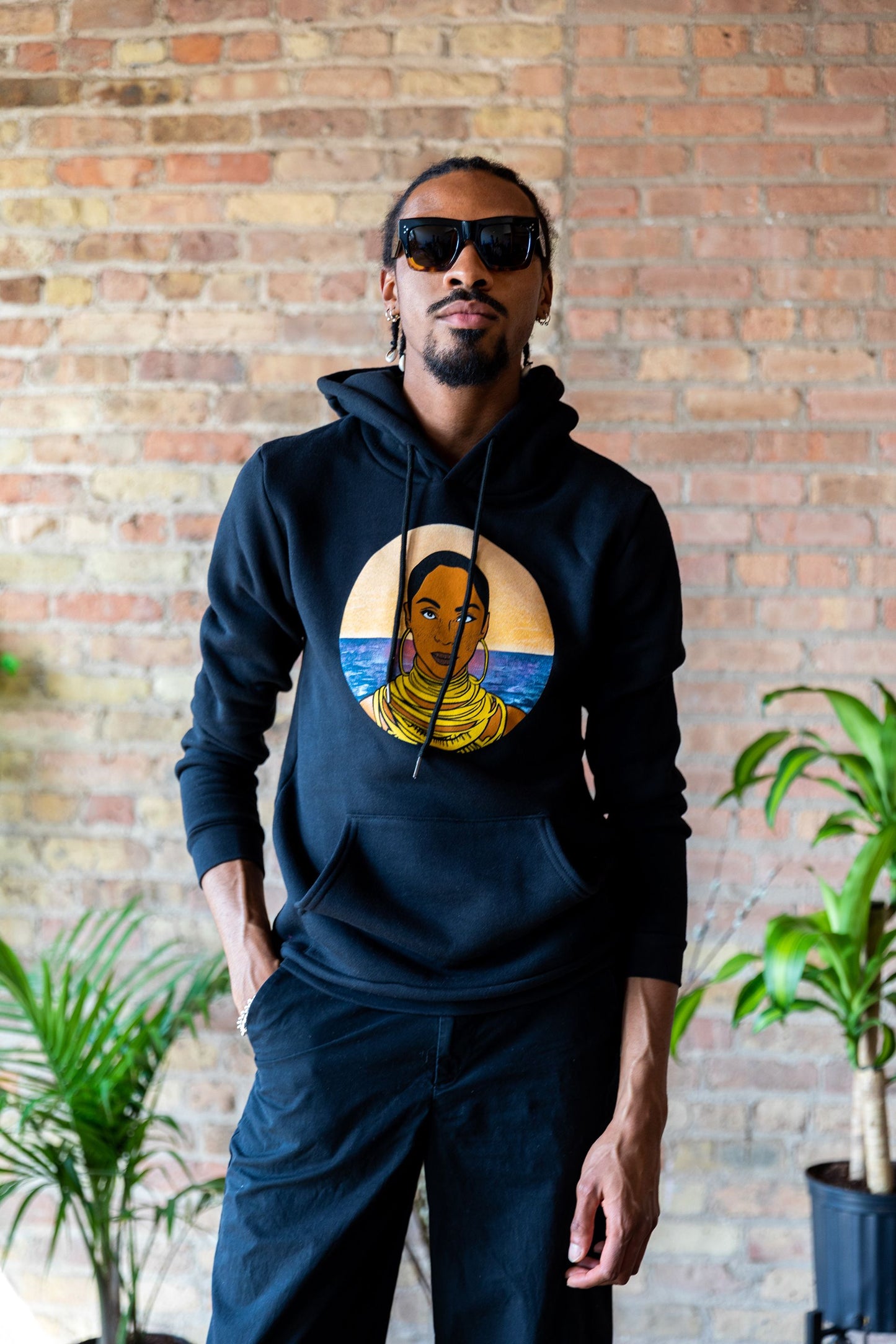 Sade Black Hoodie
