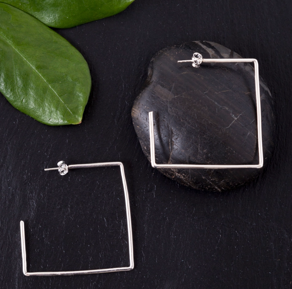 Square Hoop Earrings