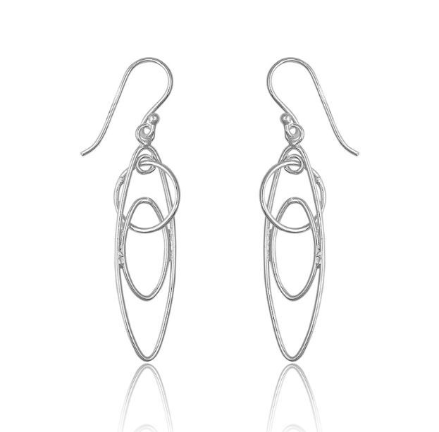 Sterling Silver Multi-Shaped Earrings