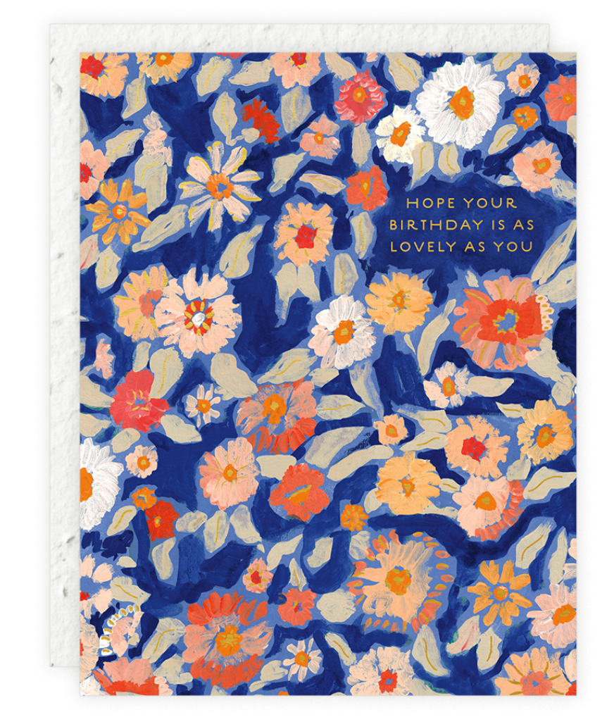 Wildflower Floral Card -Birthday