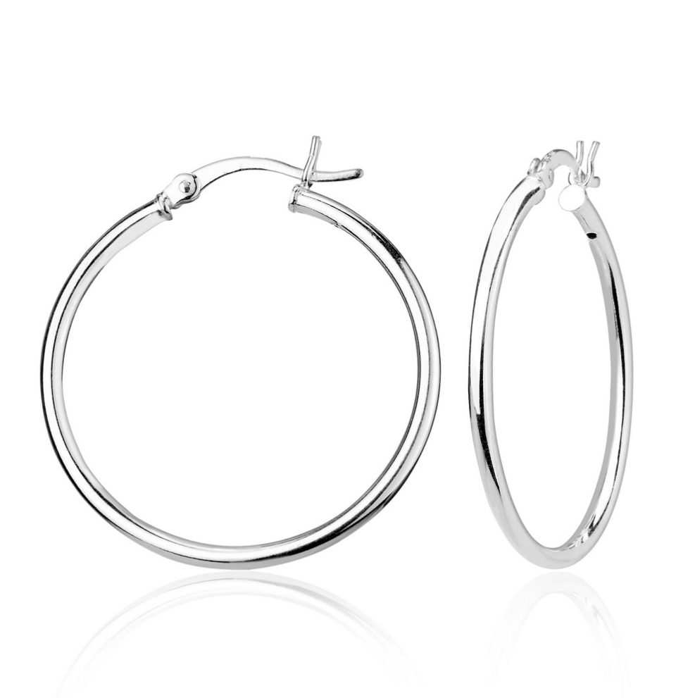 High-Polished Hoop Earrings | 2x35mm