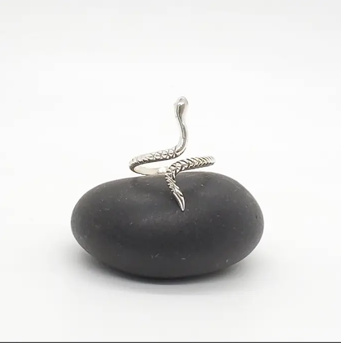 Sterling Silver Serpent Wrap Ring