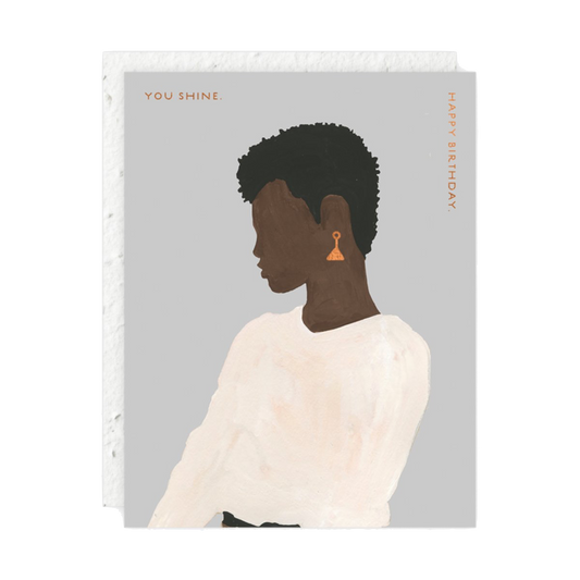 Seedlings | You Shine (Girl In White Sweater) Card
