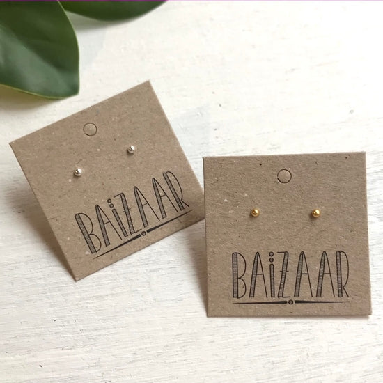 Tiny Ball Stud Earrings | SSE131