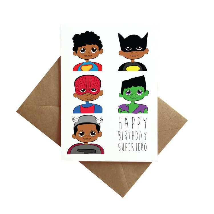 Birthday Superhero Card
