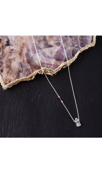 Sterling Silver Herkimer Diamond Necklace