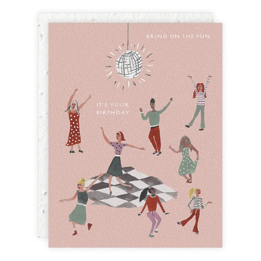 Disco Dance - Birthday Card