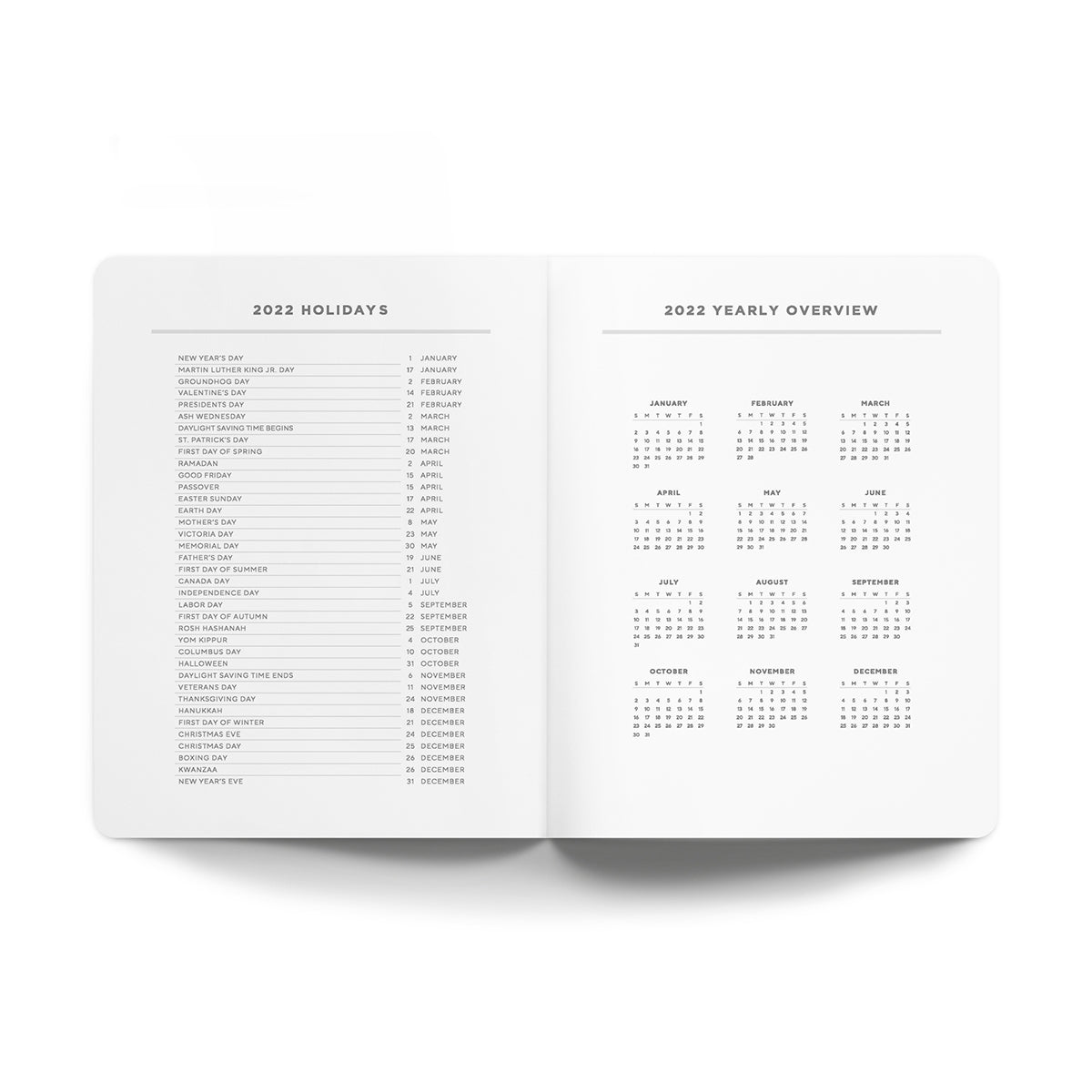 Celestial Flowers Light Layflat Medium 2022 Planner