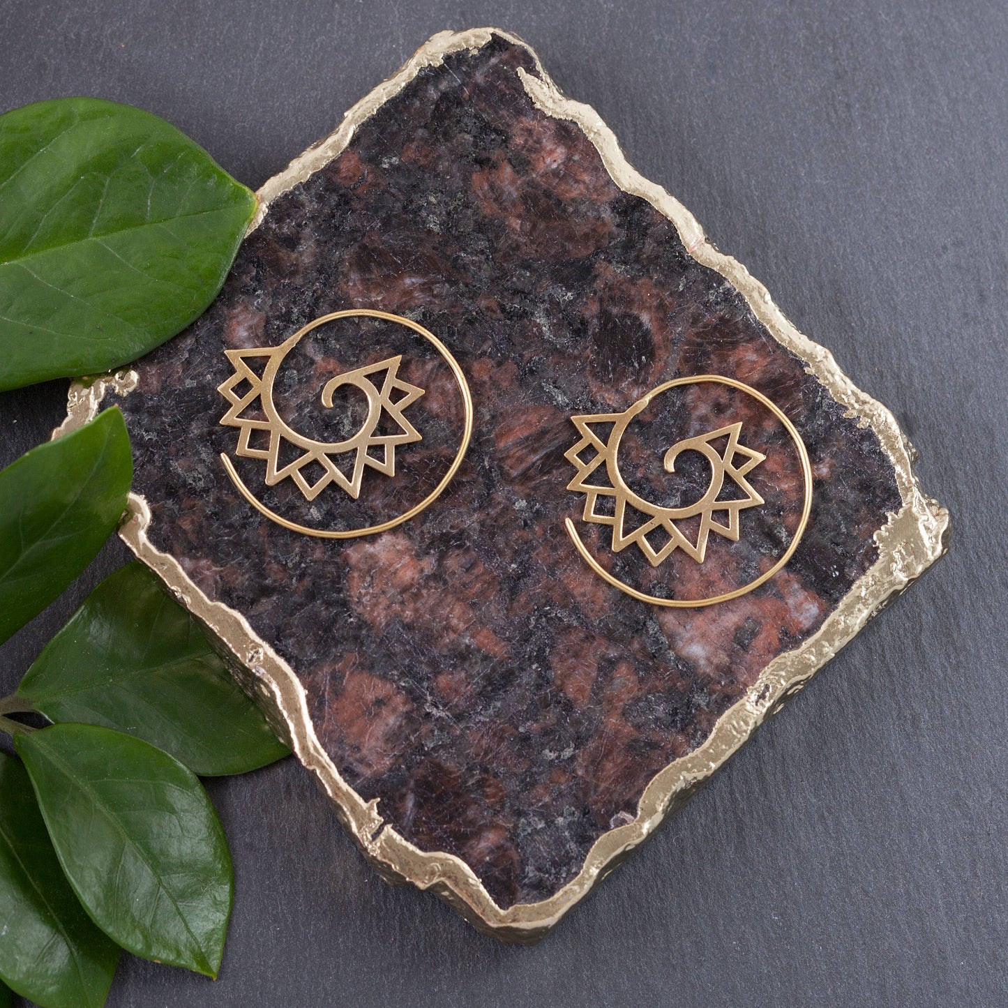 Baizaar | Mountain Spiral Earrings
