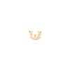 Mini Crown Ear Cuff Yellow Gold