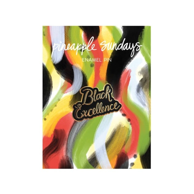 Black Excellence Enamel Pin
