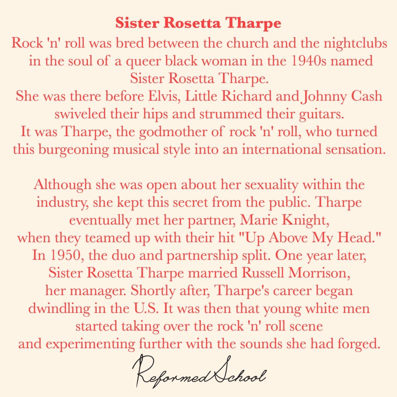 Sister Rosetta Tharpe - Enamel Pin by Reformed School