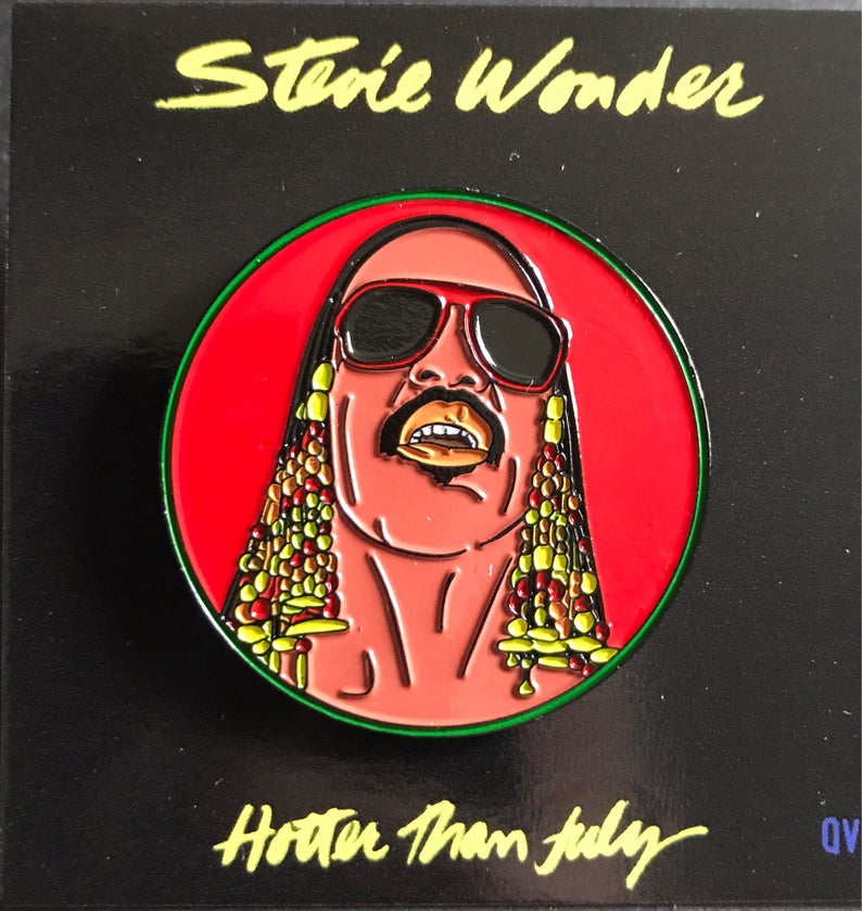 Stevie Wonder - Enamel Pin by Reformed School