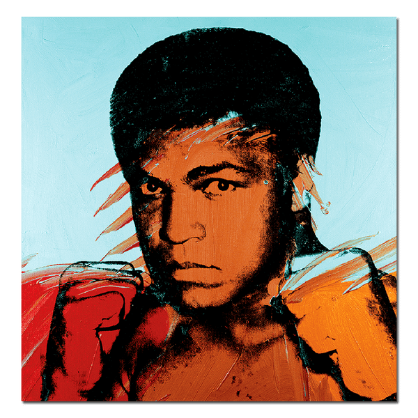 Apply Stickers | Muhammad Ali by Andy Warhol Sticker